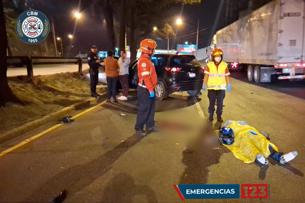 Bomberos Municipales (@bomberosmuni) on Twitter photo #AccidenteDeTransito Anillo Periférico a un costado de la Colonia Las Torres Zona 7
<a href="/bomberosmuni/">Bomberos Municipales</a> localizan a un hombre de 35 años sin signos vitales y trasladan a un hombre de 37 años al <a href="/HospigenGT/">Hospital General</a> ambos con politraumatismo por la colisión entre un vehículo y dos motocicletas. #AccidenteDeTransito Anillo Periférico a un costado de la Colonia Las Torres Zona 7
<a href="/bomberosmuni/">Bomberos Municipales</a> localizan a un hombre de 35 años sin signos vitales y trasladan a un hombre de 37 años al <a href="/HospigenGT/">Hospital General</a> ambos con politraumatismo por la colisión entre un vehículo y dos motocicletas.