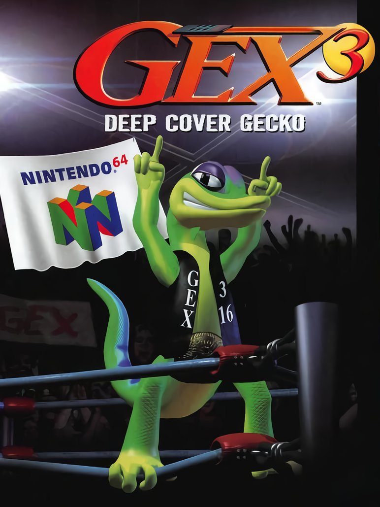VJ_Efemerides's tweet image. Avui és el 25è aniversari de la publicació a casa nostra de &quot;Gex 3: Deep Cover Gecko&quot; per &quot;Nintendo 64&quot; de #Nintendo 🕹🎮. #Gex3DeepCoverGecko #Nintendo64 #Plataformes #Videojocs #Gaming #VideoGames #RetroGaming #ClassicGaming #RetroGames #VideojocsAntics