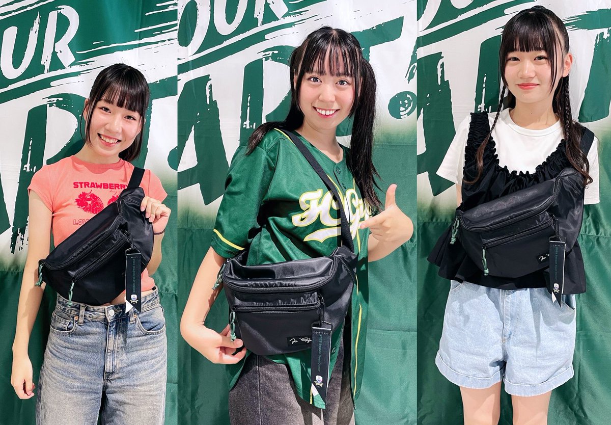 🎉【デザイン公開🎒】
2025シーズンシートオーナー＆
ハーフシーズンシート 限定✨
オリジナルボディバッグの完成デザインを大公開！

📸モデルは…
SKE48 太田彩夏さん＆伊藤実希さん
FC岐阜チア「GGG」メンバーも登場👏
スタジアムに映える推しバッグです！

🟢観戦しやすい斜め掛けスタイル