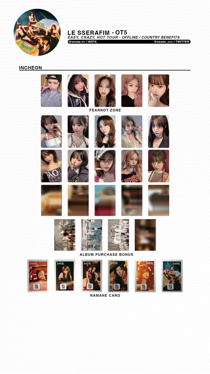 Le Sserafim カズハ　台北　FEARNOT ZONE トレカ　HOT V | maker of le sserafim photocard templates!! on X: 