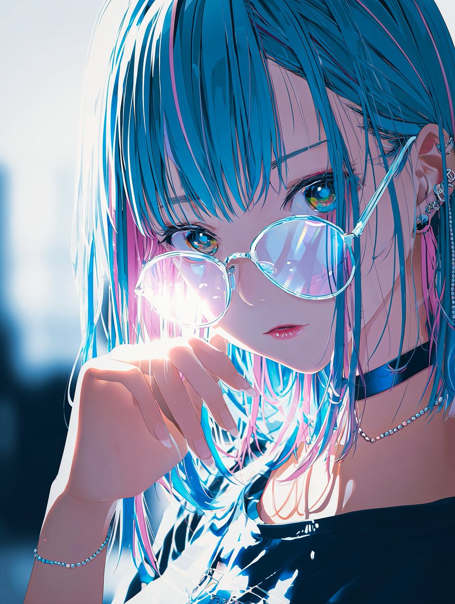 Momo7x70's tweet image. Blue reflection🟦