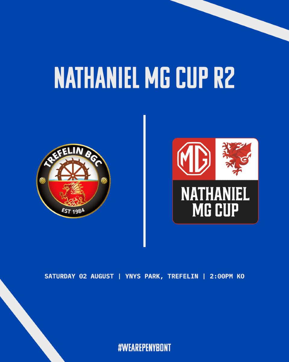 PenybontFC_'s tweet image. FIXTURE UPDATE 📆

Our Nathaniel MG Cup second round tie with Trefelin will take place on Saturday 2nd August at Ynys Park.

#WeArePenybont