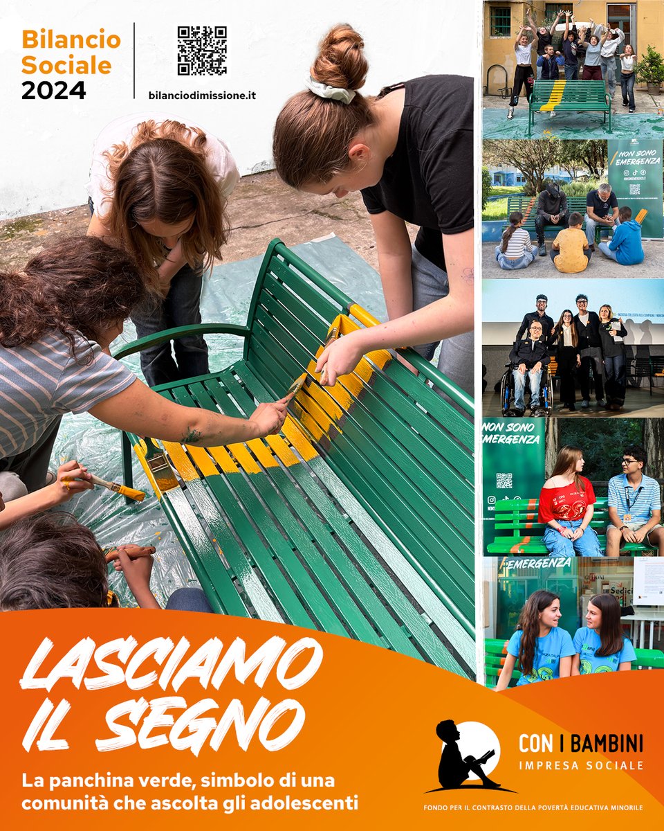 "Lasciamo il segno". È il messaggio che accompagna la comunicazione del Bilancio sociale di Con i Bambini, un auspicio e impegno concreto per promuovere il protagonismo dei ragazzi con i progetti del Fondo #povertàeducativa e la campagna #nonsonoemergenza bilanciodimissione.it