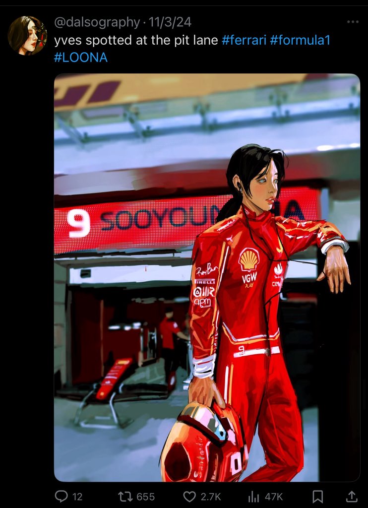 dalsography's tweet image. no need to participate in the f1 ai trend guys i got u.. and i will draw any member 4 u in any team 🙏