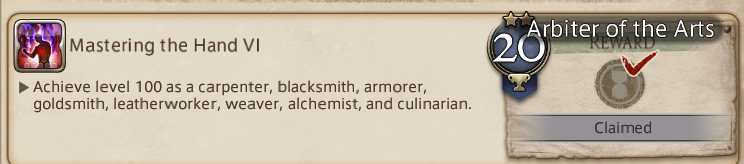 sugarfreecube's tweet image. I am -so- done... I'm taking a vacation - and by that I mean moving onto tending my desert island (basically FF14 Harvest Moon) cos I think I have a crafting/gathering addiction.
I only have six or so mastercraft books to left to learn and then I can craft anything in game, lol.