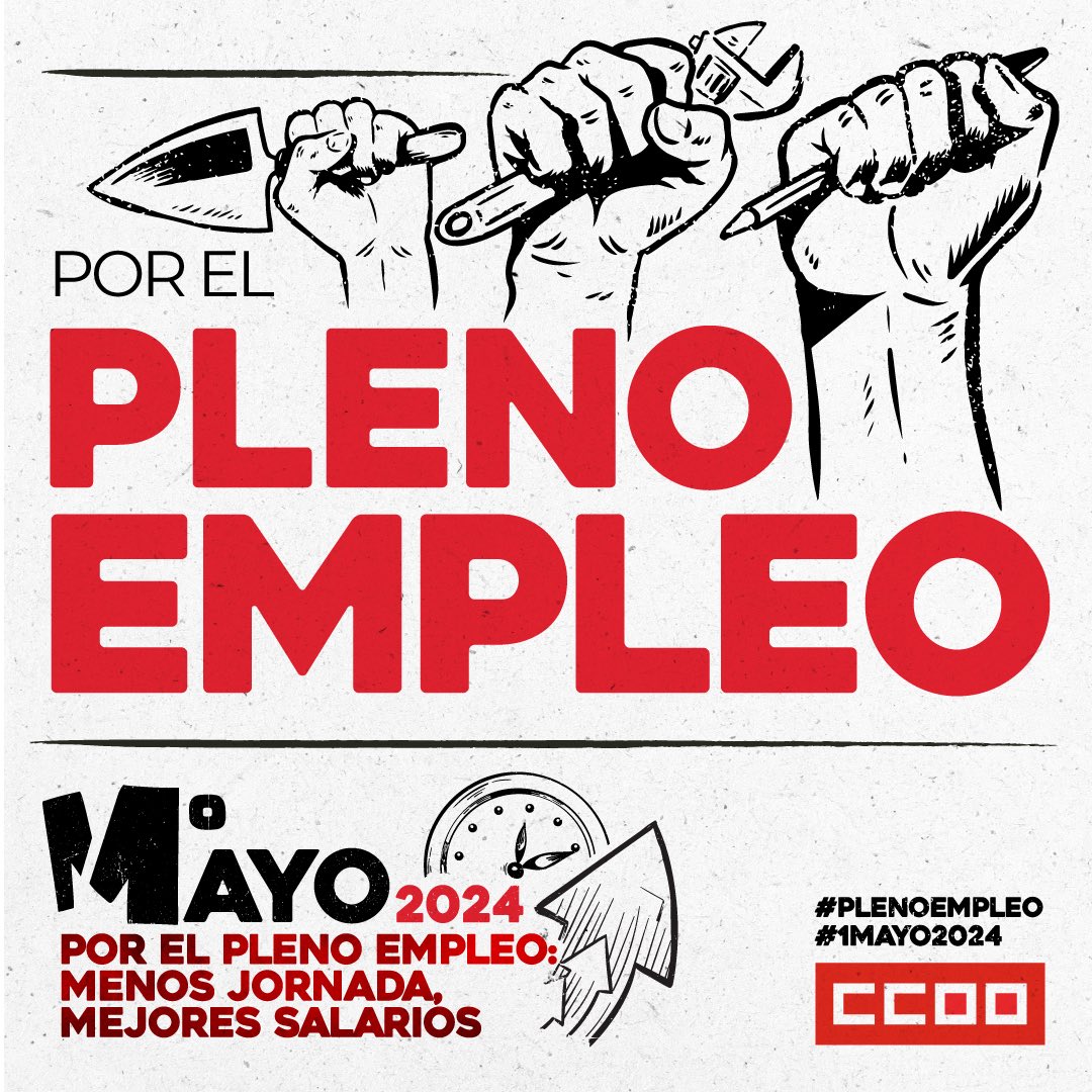 ‘Mejores condiciones de trabajo más transformación del modelo económico español, nos va a llevar al pleno empleo. Este es el gran objetivo.’

En el blog una entrada sobre los datos de la EPA:

“Datos EPA. El pleno empleo es posible.”

unaisordo.com/datos-epa-el-p…