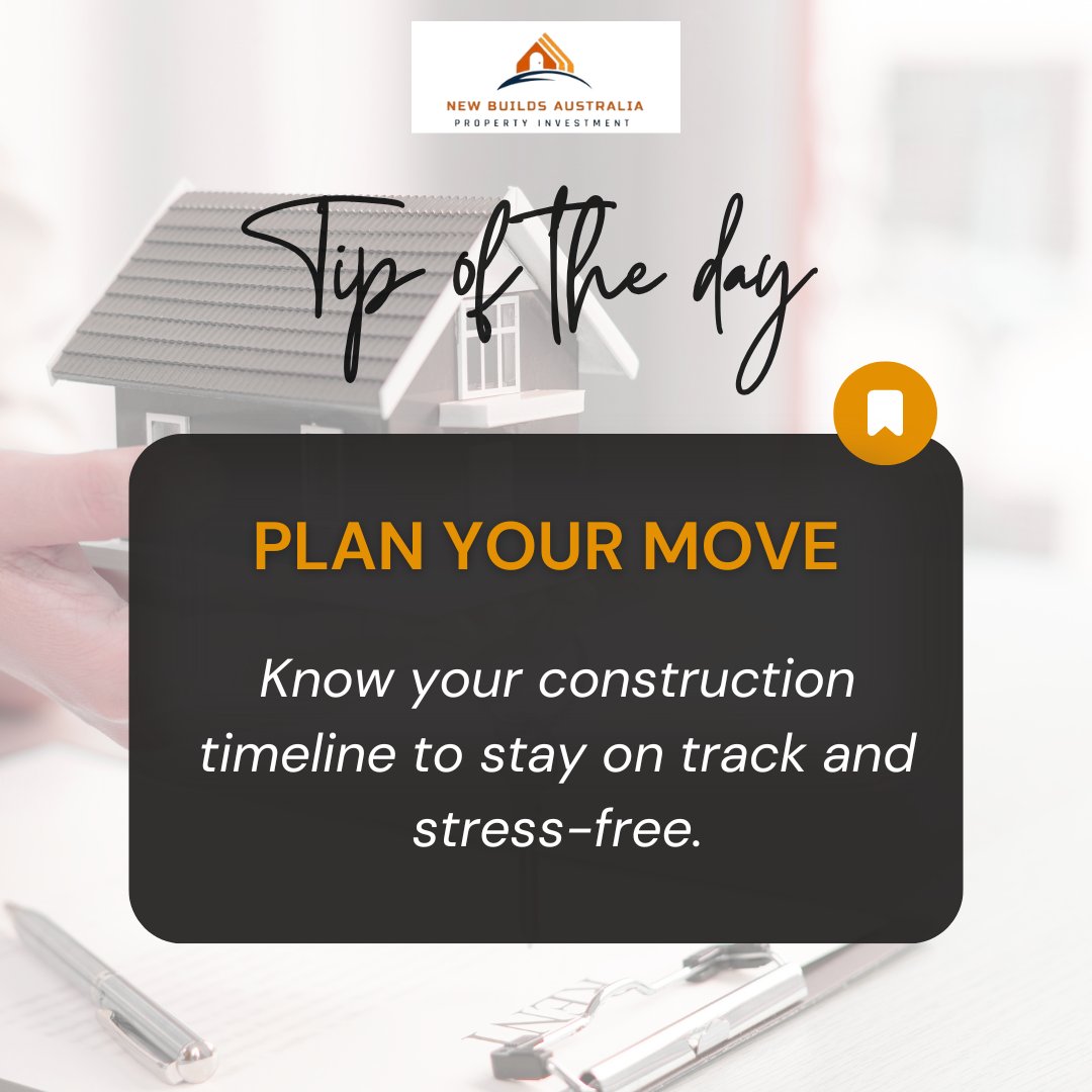 NewbuildsAU's tweet image. ⏳ Timing is everything when building a new home!

Knowing your construction timeline = less stress, better planning, fewer surprises.

✅ Ask about start/finish dates &amp;amp; delays
We’ll help you align your build with your moving goals!
#TipThursday #HomeBuildingTips #RealEstate