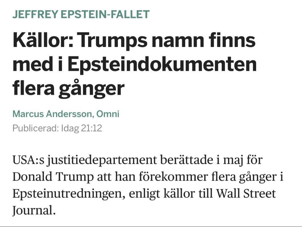 lindgren_p's tweet image. Kvalitetsjournalistiken runt Epsteinfallet fortsätter. 
Media imorgon: 
Lisbeth Palmes namn finns med i Palmeutredningen flera gånger.