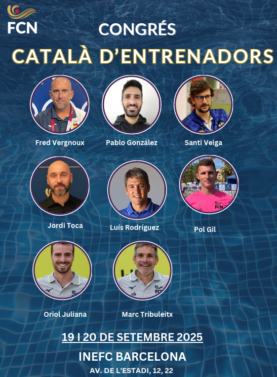 Inscripcions obertes pel Congrés Català d'Entrenadors de Natació
Dates: divendres 19/9 i dissabte 20/9
Lloc: INEFC Barcelona
Info: natacio.cat/escola-tecnics…