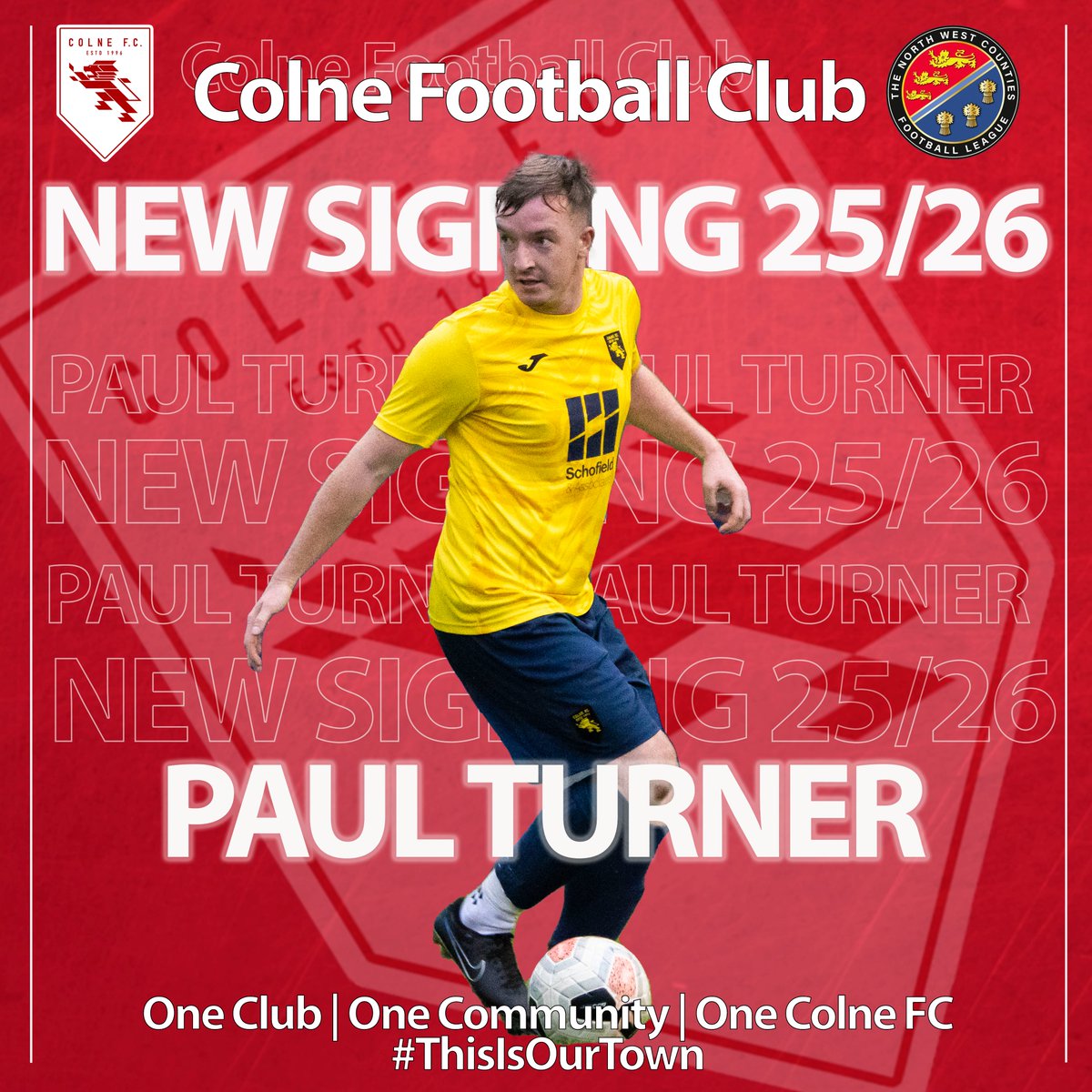 Colne_FC's tweet photo. 📣 NEW SIGNING

Welcome Paul Turner to Colne FC! 🔴⚪
Prolific striker, ex-Longridge &amp; Barlick ⚽
Scored v Padiham on Tuesday 💥
We’re sure it’s the first of many!

📢 Available for sponsorship!

#WelcomePaul #ColneFC #UpTheReds #NewSigning https://t.co/9LeSTp8EHa
