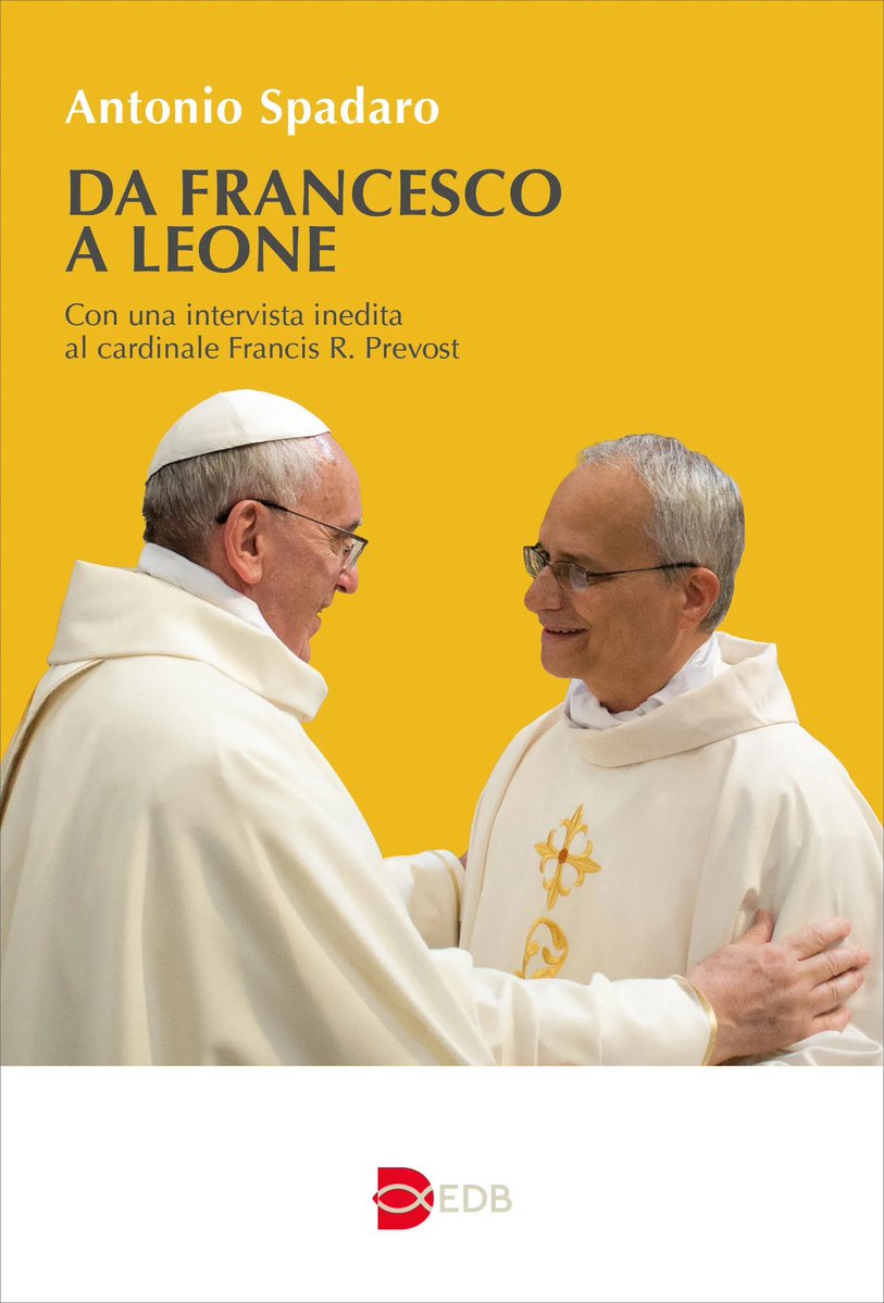 antoniospadaro's tweet image. +++ In uscita il #31luglio per EDB la mia riflessione sul passaggio di testimone tra #PapaFrancesco e #PapaLeoneXIV.
Il libro è già prenotabile qui 👉 amzn.eu/d/cqLUwlI. In appendice due preziosi testi di #Bergoglio – una prefazione e una omelia – su sant’Agostino, e la…