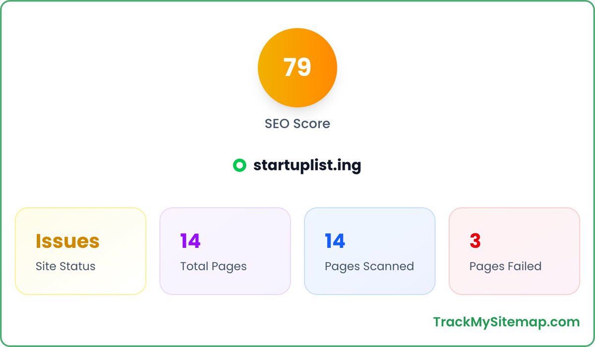 impossiblesinx's tweet image. Hi there!
Offering a free SEO checkup for your startup. Leave a link to your service and write a few words about it.
