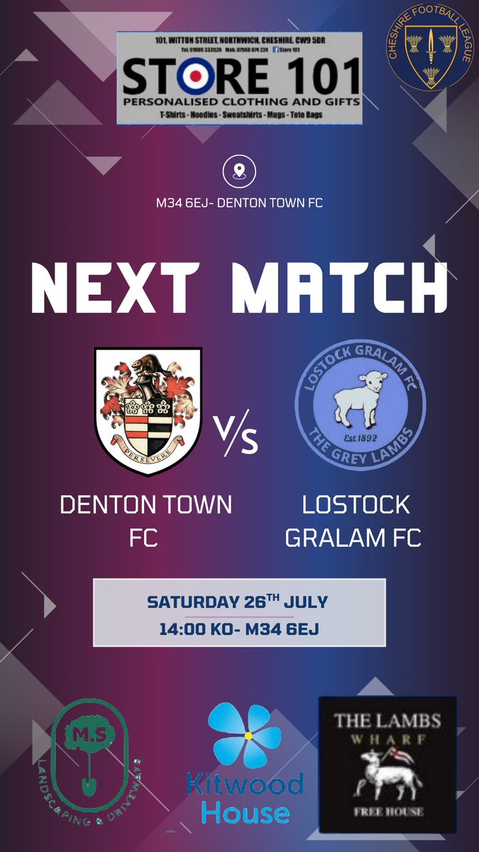 thegreylambs's tweet image. 🐑NEXT FIXTURE🐑

We travel to @dentontown_fc for our first @CheshireFL fixture of 25/26 

After a good pre season we look to improve on this and start the season strong 

#UpTheGreyLambs