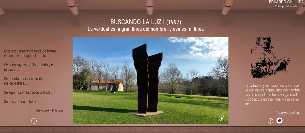 Fundación Notariado (@fnotariado) on Twitter photo 👉En la Exposición virtual 'Eduardo Chillida. El logio del infinito' puedes adentrarte con todo detalle en las obras más emblemáticas del escultor
💭Enrique Andreo, comisario del proyecto: “Hemos querido que quien se acerque a este proyecto pueda ver a través de los ojos de 👉En la Exposición virtual 'Eduardo Chillida. El logio del infinito' puedes adentrarte con todo detalle en las obras más emblemáticas del escultor
💭Enrique Andreo, comisario del proyecto: “Hemos querido que quien se acerque a este proyecto pueda ver a través de los ojos de