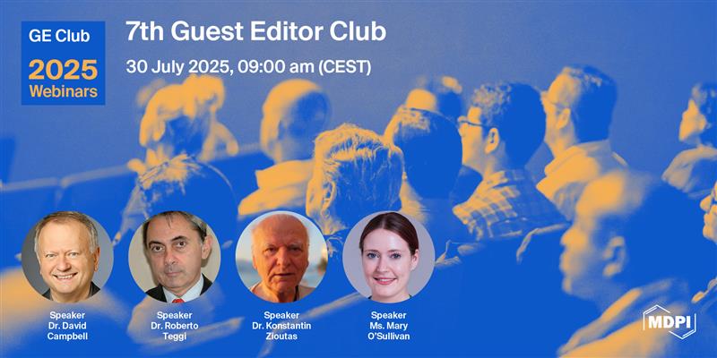 HealthcareMDPI_'s tweet image. 📢 Join MDPI's upcoming 7th #GuestEditor Club Webinar!
This webinar offers a unique opportunity to exchange ideas and gain deeper insights into the editorial process.
🪕 : sciforum.net/event/MGEC2025…
👁️ To Register: us02web.zoom.us/webinar/regist…
#mdpi #GuestEditors #webinaralert