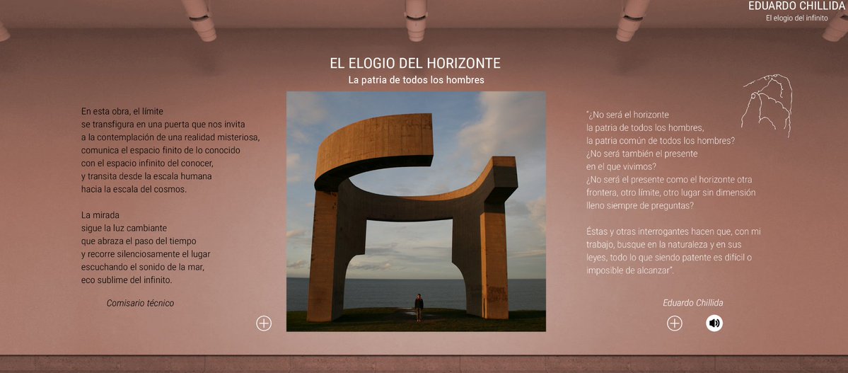 Fundación Notariado (@fnotariado) on Twitter photo Recuerda que ya tienes disponibles la Exposición virtual y el Catálogo de 'Eduardo Chillida. El elogio del infinito'  📺📖
Mediante drones, fotos, dibujos y testimonios escritos por miembros de su familia y expertos en su obra, puedes adentrarte de forma online con todo detalle Recuerda que ya tienes disponibles la Exposición virtual y el Catálogo de 'Eduardo Chillida. El elogio del infinito'  📺📖
Mediante drones, fotos, dibujos y testimonios escritos por miembros de su familia y expertos en su obra, puedes adentrarte de forma online con todo detalle
