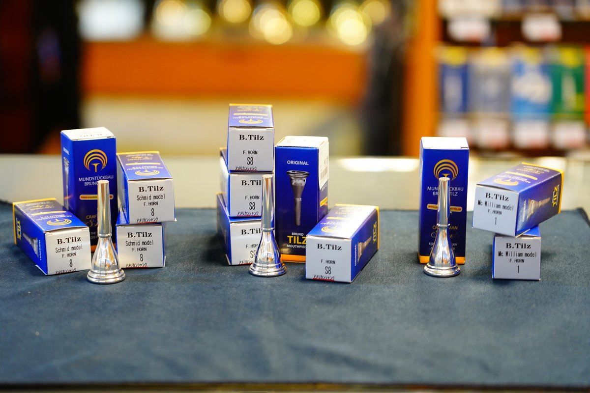 wind_crew's tweet image. 【#ホルン】
Tilz(ティルツ)のマウスピースが久々の入荷!
今回はアメリカンシャンクのシュミット8,S8
ヨーロピアンシャンクのマックウィリアム1!
ぜひ店頭でお試しください!!
#オケ #吹奏楽
#フレンチホルン