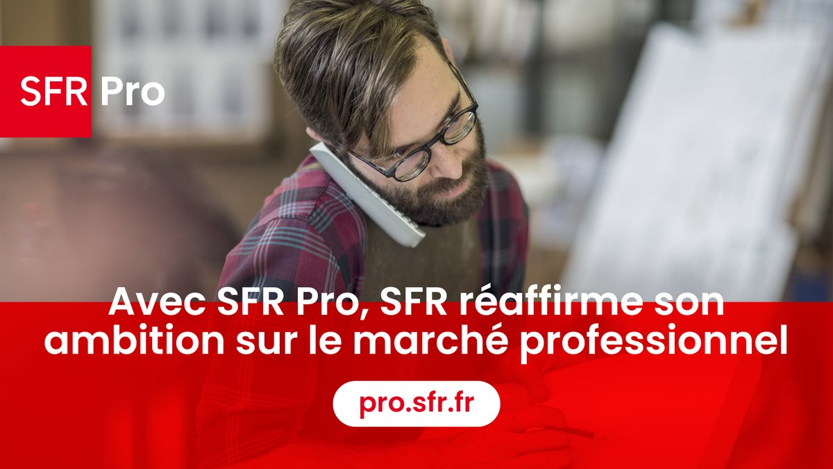Nouveaux forfaits, services de continuité d’activité, accompagnement sur mesure… #SFR réaffirme son ambition sur le marché professionnel avec une nouvelle proposition centrée sur la simplicité, la performance et la proximité.

Le communiqué 👉  alticefrance.com/sites/default/…