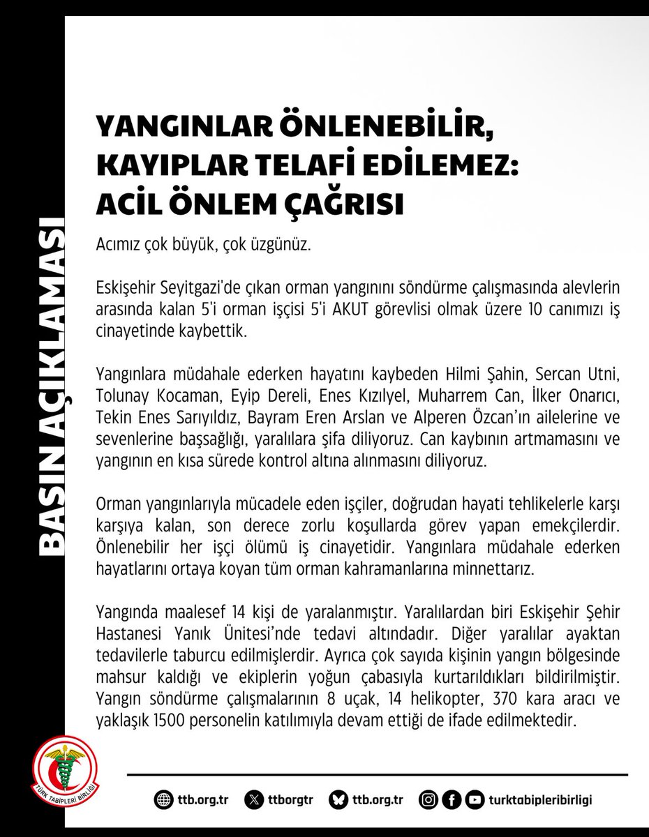 TTB_isih's tweet photo. Acımız büyük, çok üzgünüz https://t.co/HJoTsibiTS