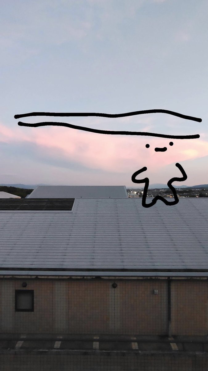 chmodax's tweet image. 親友ちゃんがインスタのストーリーに載せたこれ、発想が素敵すぎたので画像貰って壁紙にした自慢☁（掲載許可済🙆🏻‍♀️）