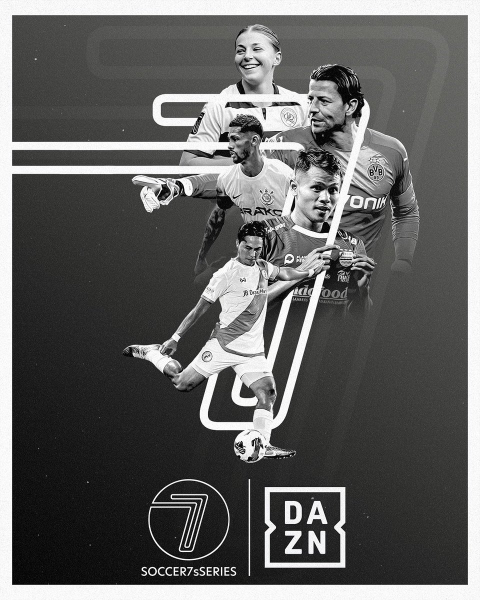95 matches. 3 days. FREE global stream.

DAZN is the official broadcast partner of #Soccer7sSeries, bringing high-speed, 7-a-side football to fans worldwide.

📍Singapore

🗓️ 25-27 July

Available on DAZN across 200+ countries.

#DAZNxSoccer7sSeries #FasterFootball