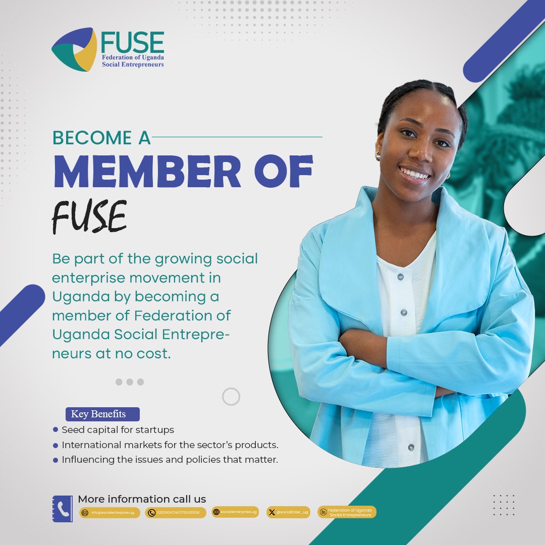 SocialEnterp_Ug's tweet image. ▪︎Are you passionate about creating positive change in Uganda? 

We invite YOU to join our vibrant community! 🌱 Together, we’re building a network of purpose-driven leaders tackling social challenges through entrepreneurship.
Applyfor membership here 👇 socialenterprise.ug