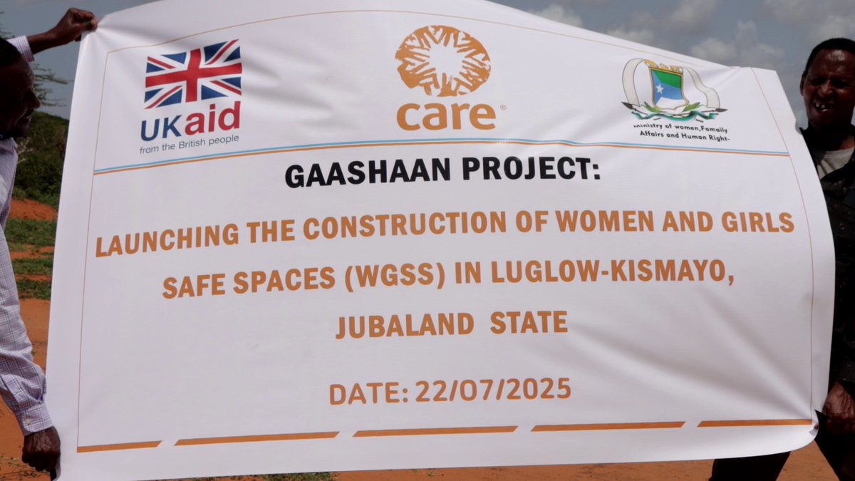 caresom's tweet image. Thanks to @UKinSomalia, CARESOM under the GASHAAN project in partnership with Jubaland’s Ministry of Women, Family Affairs & Human Rights, we’ve launched a Women and Girls Safe Space in Kismayo,empowering and protecting women. Together, we’re building a safer, stronger community!