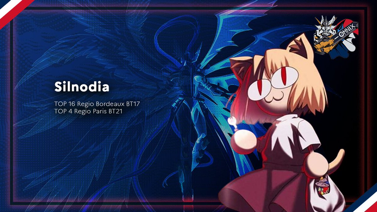 TEAM  PLAYER  REVEAL
Silnodia

Known in other TCGs as a specialist in underestimated decks, he knows how to harness their full potential within the meta to secure solid results

"My Grandfather's deck has no pathetic cards. But it does contain pretty ladies."
#DigimonCardGame