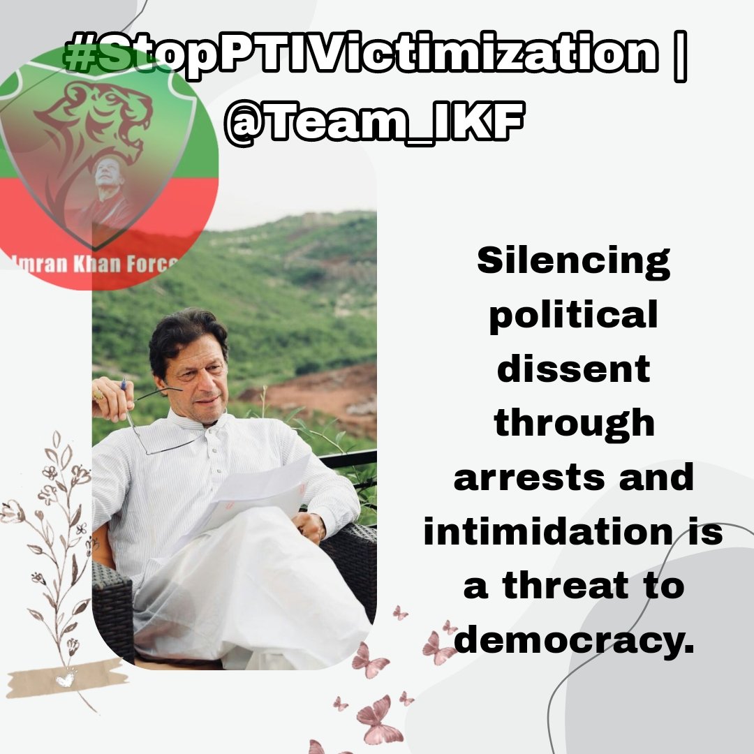 Follow PTI (@arifveeha110) on Twitter photo خان کو قید کر کے سمجھا گیا کہ تحریک ختم ہو جائے گی۔
لیکن وہ بھول گئے، لیڈر قید ہوتا ہے، تحریکیں نہیں!
#StopPTIVictimization
<a href="/Team_IKF/">Imran Khan Force</a>
<a href="/Arifveeha110/">Follow PTI</a> خان کو قید کر کے سمجھا گیا کہ تحریک ختم ہو جائے گی۔
لیکن وہ بھول گئے، لیڈر قید ہوتا ہے، تحریکیں نہیں!
#StopPTIVictimization
<a href="/Team_IKF/">Imran Khan Force</a>
<a href="/Arifveeha110/">Follow PTI</a>