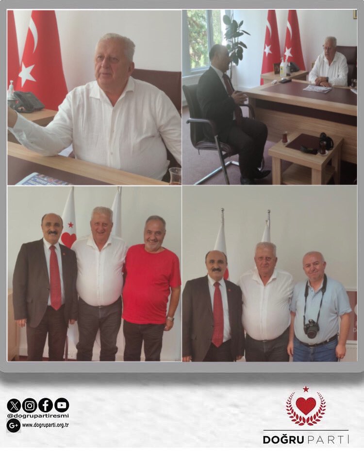 Ankara Kahveciler Esnaf Odası Başkanı 
Sayın İsa Güven ve yönetimi, Genel Merkezimizde 
Genel Başkanımız 
Sayın Rifat Serdaroğlu’ nu ziyaret ederek, kahveci esnafımızın içinde bulunmuş olduğu sorunları dile getirmiştir. 
Doğru Parti olarak tüm esnafımıza bereketli kazançlar