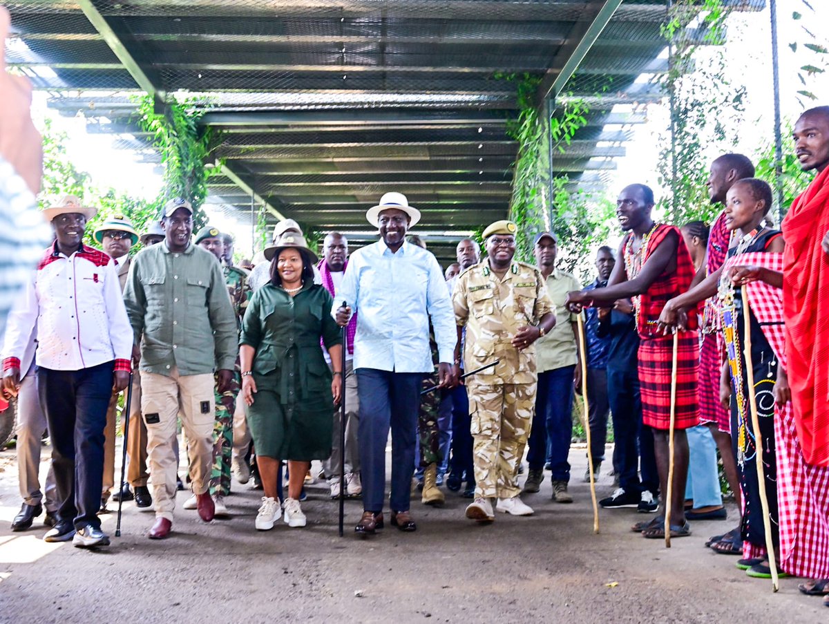 CS Rebecca Miano, EGH (@rebecca_miano) on Twitter photo 🐾✨ A Proud Day in the Wild!
I had the honour of welcoming H.E President <a href="/WilliamsRuto/">William Samoei Ruto, PhD</a> and esteemed guests to the Maasai Mara National Reserve where we witnessed the breathtaking Wildebeest Migration - Live!
Standing in the heart of the Mara, I was reminded of the magic that 🐾✨ A Proud Day in the Wild!
I had the honour of welcoming H.E President <a href="/WilliamsRuto/">William Samoei Ruto, PhD</a> and esteemed guests to the Maasai Mara National Reserve where we witnessed the breathtaking Wildebeest Migration - Live!
Standing in the heart of the Mara, I was reminded of the magic that