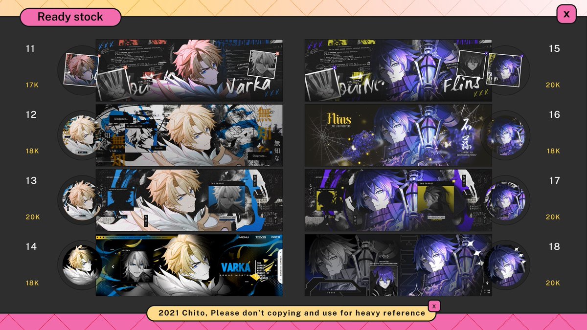 cheeydar's tweet image. Boleh bantu rt? terima kasih! 

Halo aku ada layout ready stock nod-krai yang bisa di take jam 19.10 nanti lewat DM! Untuk harga bisa dilihat di pictnya, no fee book yah! Paymentnya via qris. 

 #zonauang