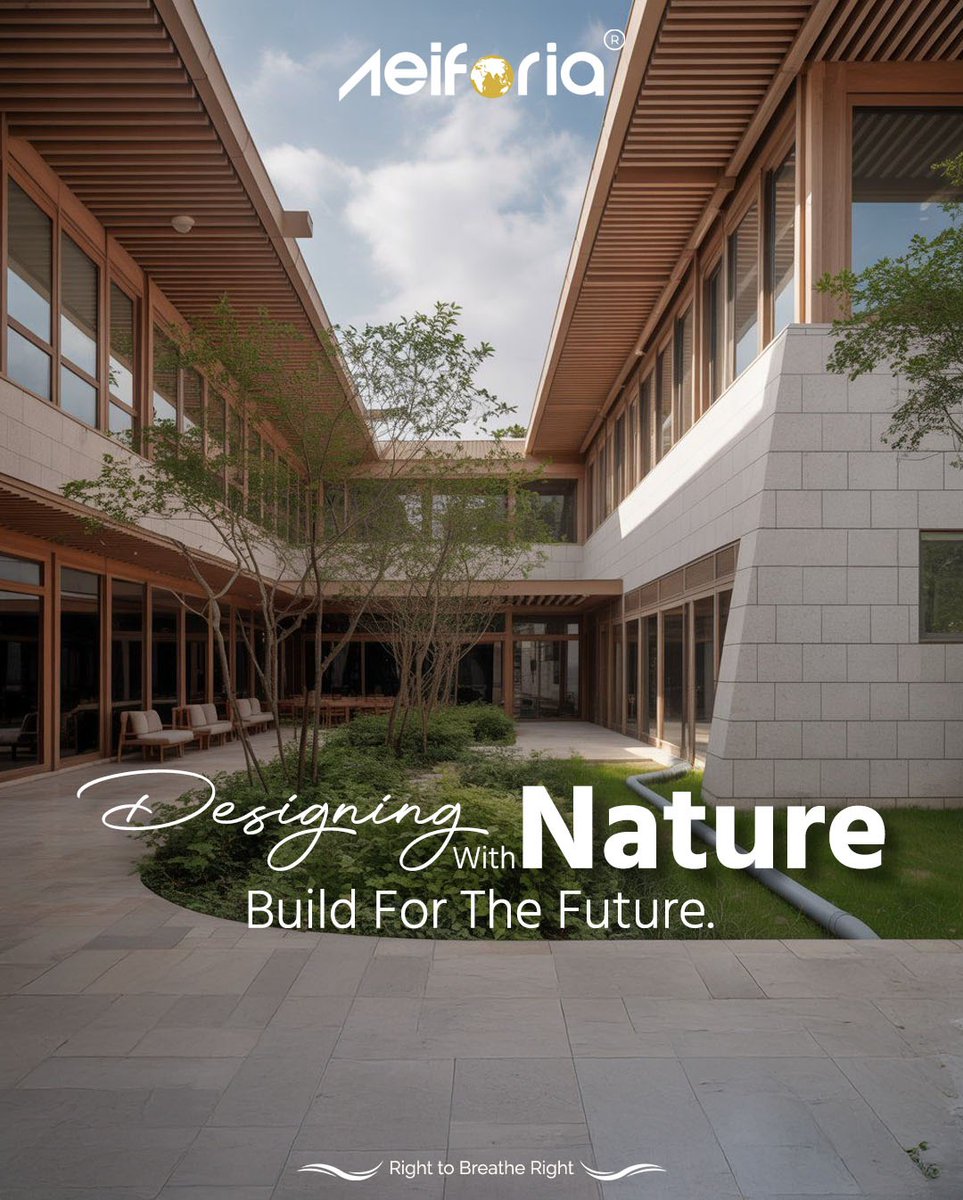 Aeiforia_Archit's tweet image. Designing with Nature, Building for the Future 🌿
At Aeiforia, we create spaces that don’t just exist in nature they breathe with it. 
Right to Breathe Right.
.
#AeiforiaArchitects #DesignWithNature #SustainableArchitecture #EcoFriendlyDesign #GreenBuildings #FutureReadySpaces