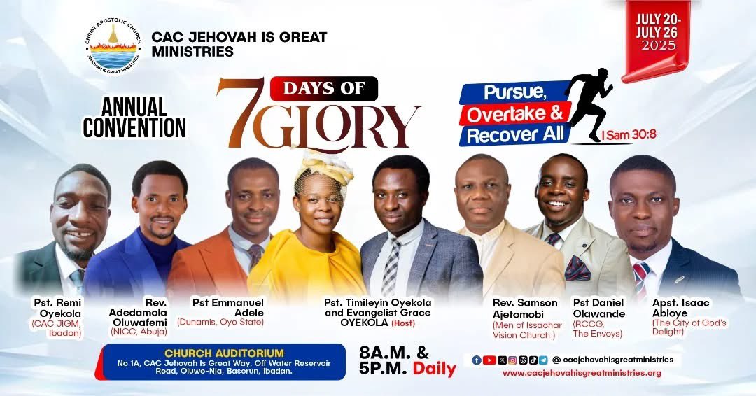 pdanielolawande's tweet image. Ibadan, get ready for a moment of encounter tomorrow.

It&apos;s going to be powerful. Join me in any of these two locations tomorrow.
Jesus will be glorified.