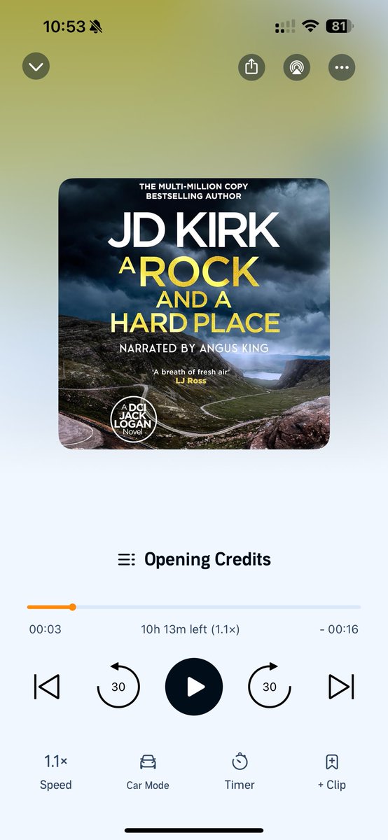 Lauren Rea ☕️📚📖 (@laurenrea1984) on Twitter photo Happy Publication Day <a href="/JDKirkBooks/">JD Kirk</a> 🥳🥳🥳🥳🥳 just got A Rock And A Hard Place on <a href="/audibleuk/">Audible UK 🎧</a> can’t wait to see what the team gets up to this time!! Narrated by the fabulous <a href="/anguskingactor/">Angus King</a> too! 🤩 Happy Publication Day <a href="/JDKirkBooks/">JD Kirk</a> 🥳🥳🥳🥳🥳 just got A Rock And A Hard Place on <a href="/audibleuk/">Audible UK 🎧</a> can’t wait to see what the team gets up to this time!! Narrated by the fabulous <a href="/anguskingactor/">Angus King</a> too! 🤩