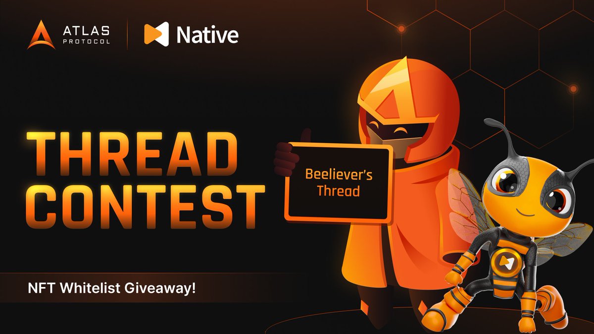 _atlasprotocol's tweet image. We’re giving away moar WL spots for @goNativeCC’s Beelievers NFT drop
How to join:
🔶 Write a thread about BTCfi and how important it is for crypto
🔶 Tag @goNativeCC + @_atlasprotocol
🔶 Reply with your tweet link + $SUI wallet address below
Ends Sunday, July 27th