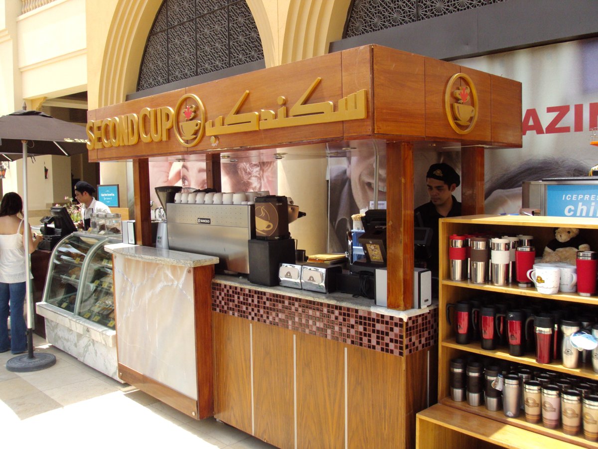 Here is a throwback to one of our #SecondCupGlobal kiosks in #Doha #Qatar in 2010! Do you remember visiting this kiosk? #secondcupqatar #mysecondcup