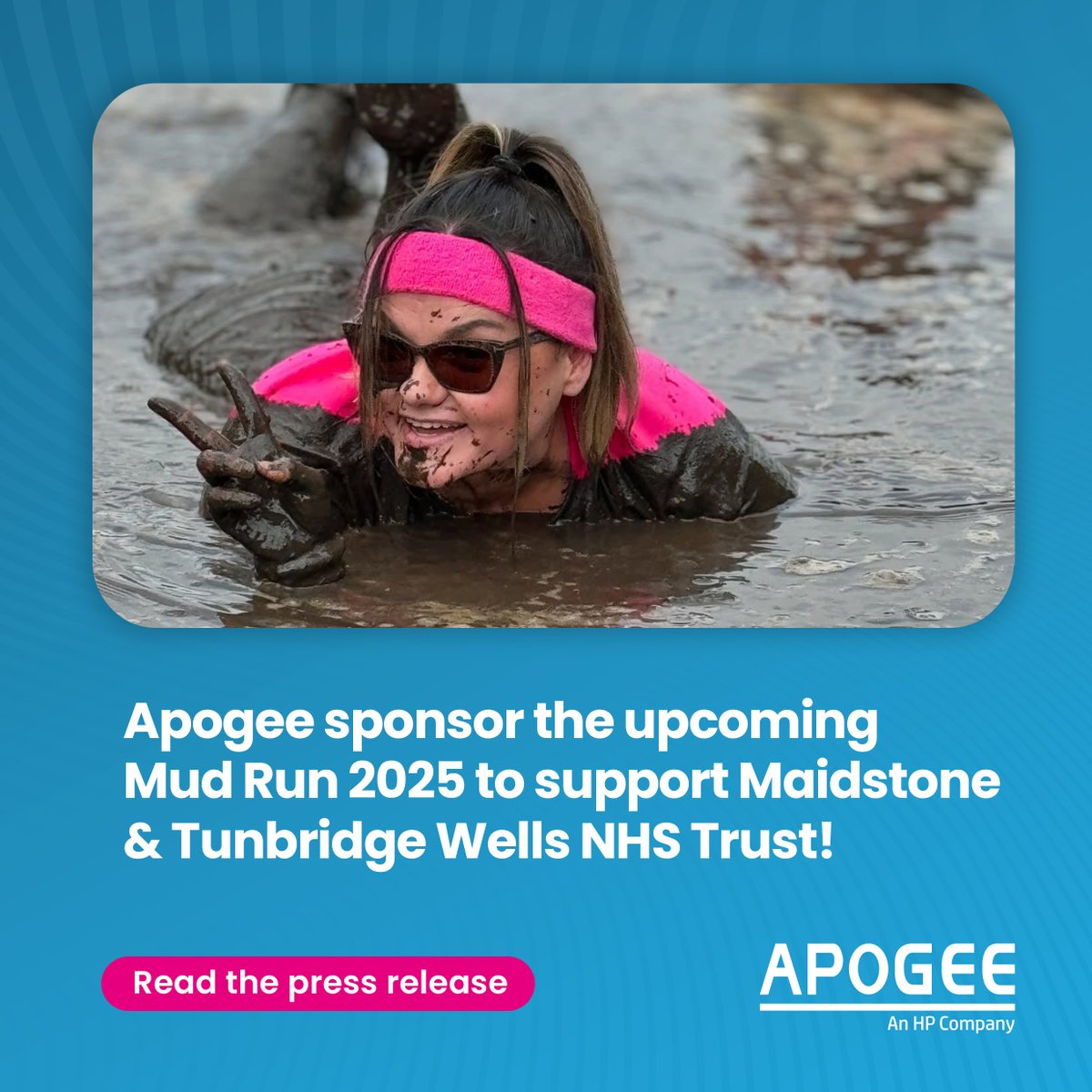 Apogee Corporation (@apogeecorp) on Twitter photo We're proud to announce that we are the lead sponsor of this October's 'Get Muddy for MTW' event, in support of Maidstone & Tunbridge Wells NHS Trust!
Read the official press release now: eu1.hubs.ly/H0lZ5Mh0
<a href="/MtwCharity/">Maidstone and Tunbridge Wells NHS Charitable Fund</a>
#sponsorship #NHS #mudrun #endurancechallenge We're proud to announce that we are the lead sponsor of this October's 'Get Muddy for MTW' event, in support of Maidstone & Tunbridge Wells NHS Trust!
Read the official press release now: eu1.hubs.ly/H0lZ5Mh0
<a href="/MtwCharity/">Maidstone and Tunbridge Wells NHS Charitable Fund</a>
#sponsorship #NHS #mudrun #endurancechallenge