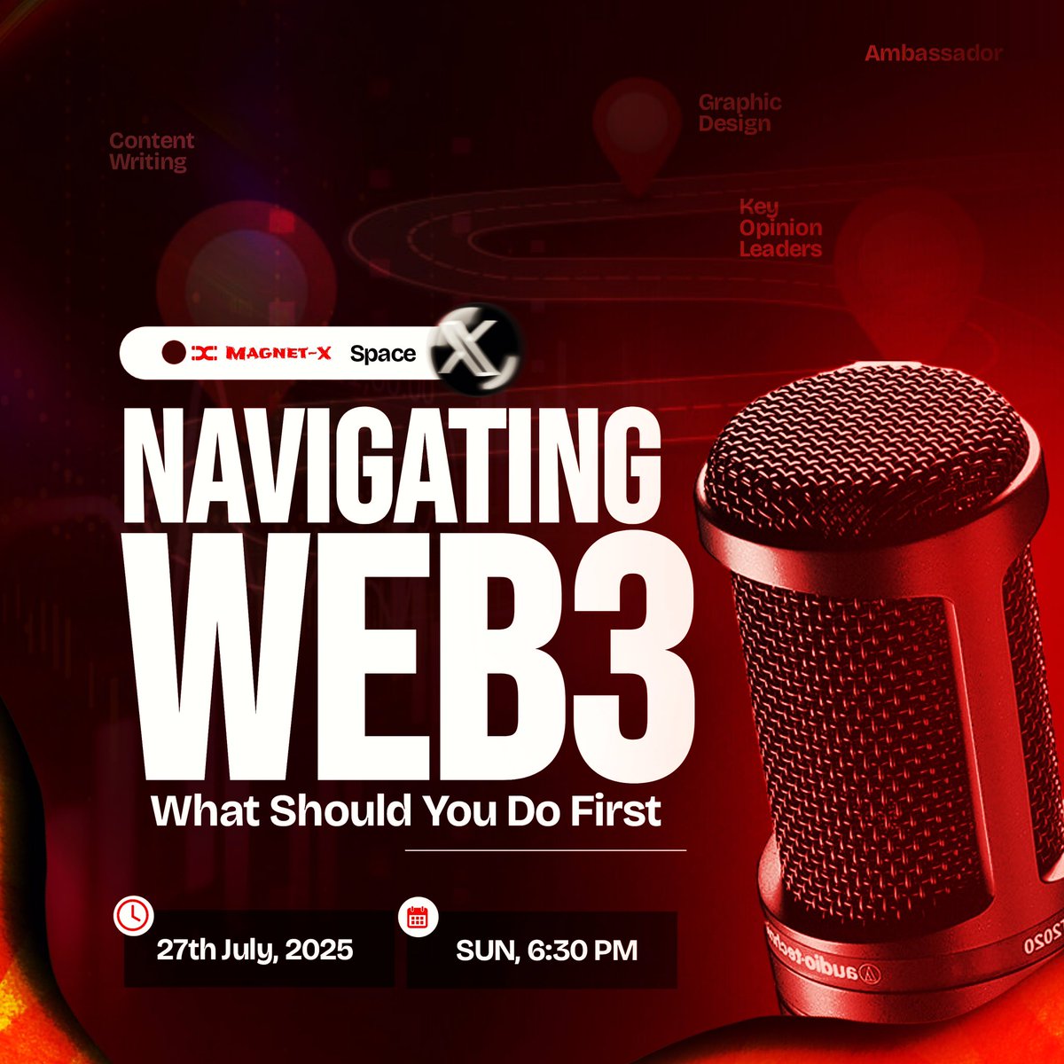 MagnetXDao's tweet image. It’s Thursday, and the countdown has officially begun!

Just 3 days until our powerful space:
“Navigating Web3: What Should You Do First?”

Mark your calendar, set your reminder.
We’re bringing clarityyyy.

See you there? 
Gm, Magnets 🧲☺️