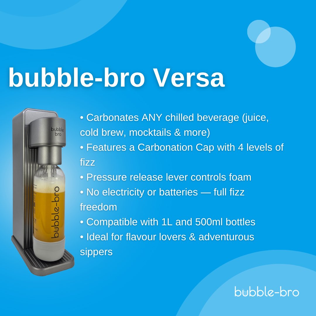 bubblebro_UAE's tweet photo. Two machines. Two ways to fizz. 🫧
Whether you’re a sparkling water purist or a flavour-loving fizz rebel — we’ve got the perfect match for your bubble lifestyle.
Swipe to find out what sets the bubble-bro Origin and Versa apart. 💙Visit https://t.co/udqrdPXseV https://t.co/V0GM9Twzu8