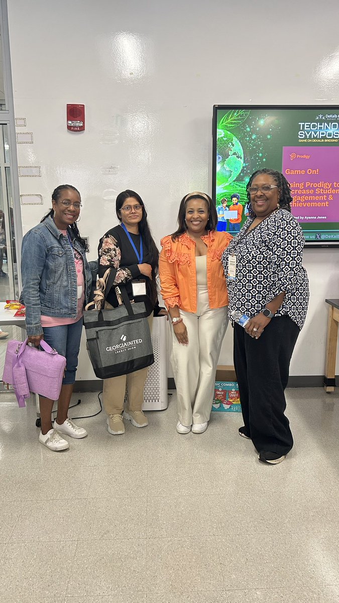 msjones_teaches's tweet image. Last week, I had the privilege of presenting at the DeKalb County School District’s 2025 Tech Symposium: Game On DeKalb – Bridging the Digital Divide! 🎮💡
I led a session titled “Game On! Using Prodigy to Boost Student…
#DCSDTechPioneers #DCSDTechSymposium25 #Prodigymath
