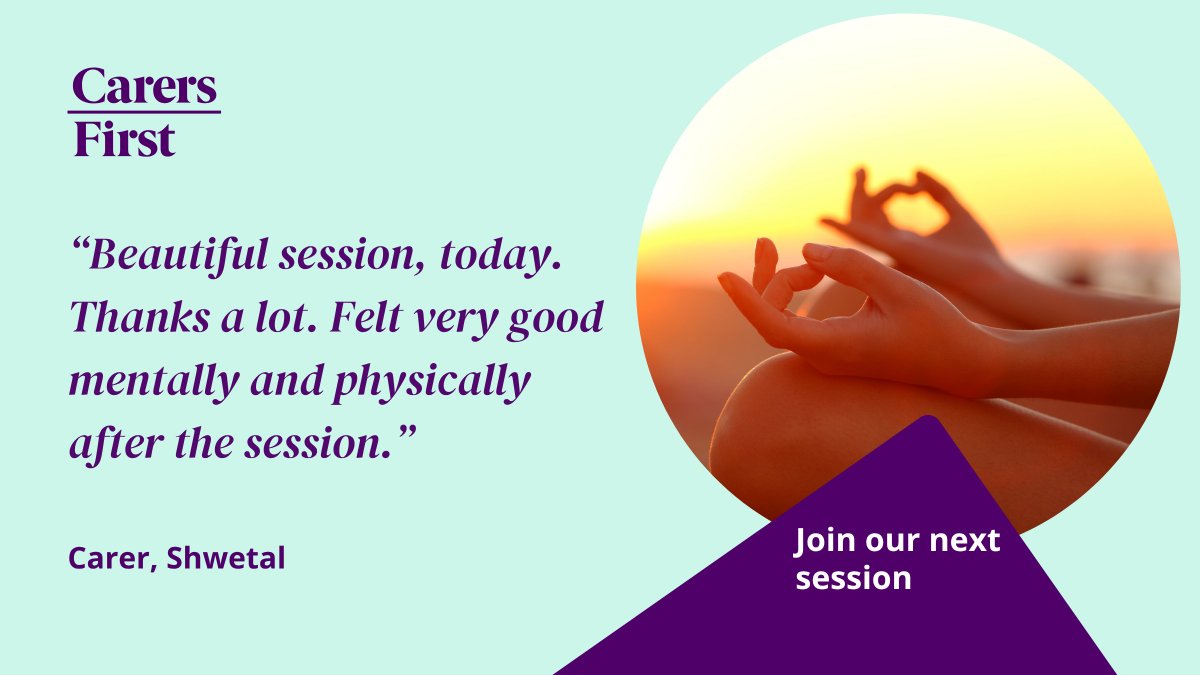 Carers_first's tweet image. Have you heard about our Care2Relax sessions? 💜 

This International Selfcare Day, book your place on our next Care2Relax event, an online group where you&apos;re able to take a moment for yourself, and benefit your physical and emotional wellbeing!

Learn more about booking your…