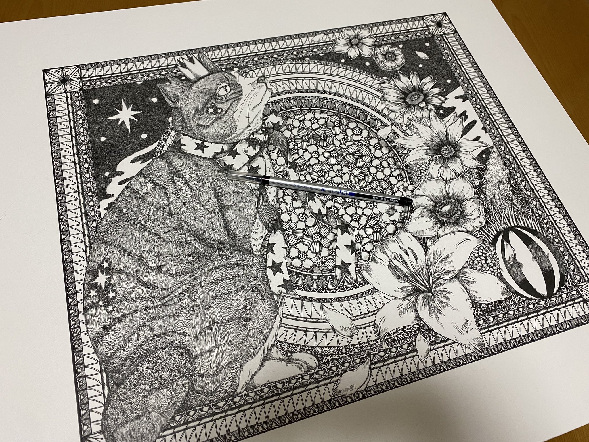 絵画★aik2005様 リクエスト 4点 まとめ商品 ★Nicola原画 neco_hukusei_16_grande.jpg?v=