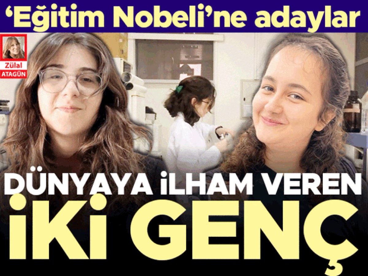 EĞİTİMİN NOBELİ’NE ADAY
Diyarbakır Bahçeşehir koleji 11.sınıf öğrencisi Elif Gülce BATGİ ,tebrikler🧿🧿🧿🧿