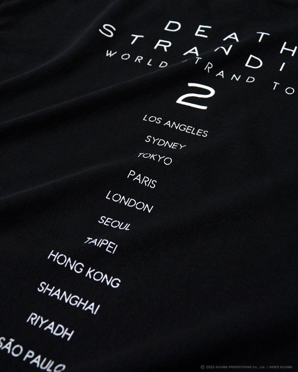 RuleGeeks0805's tweet image. DEATH STRANDING WORLD STRAND TOUR 2 × GEEKS RULE SILKSCREEN PRINTING T SHIRT
#deathstranding2