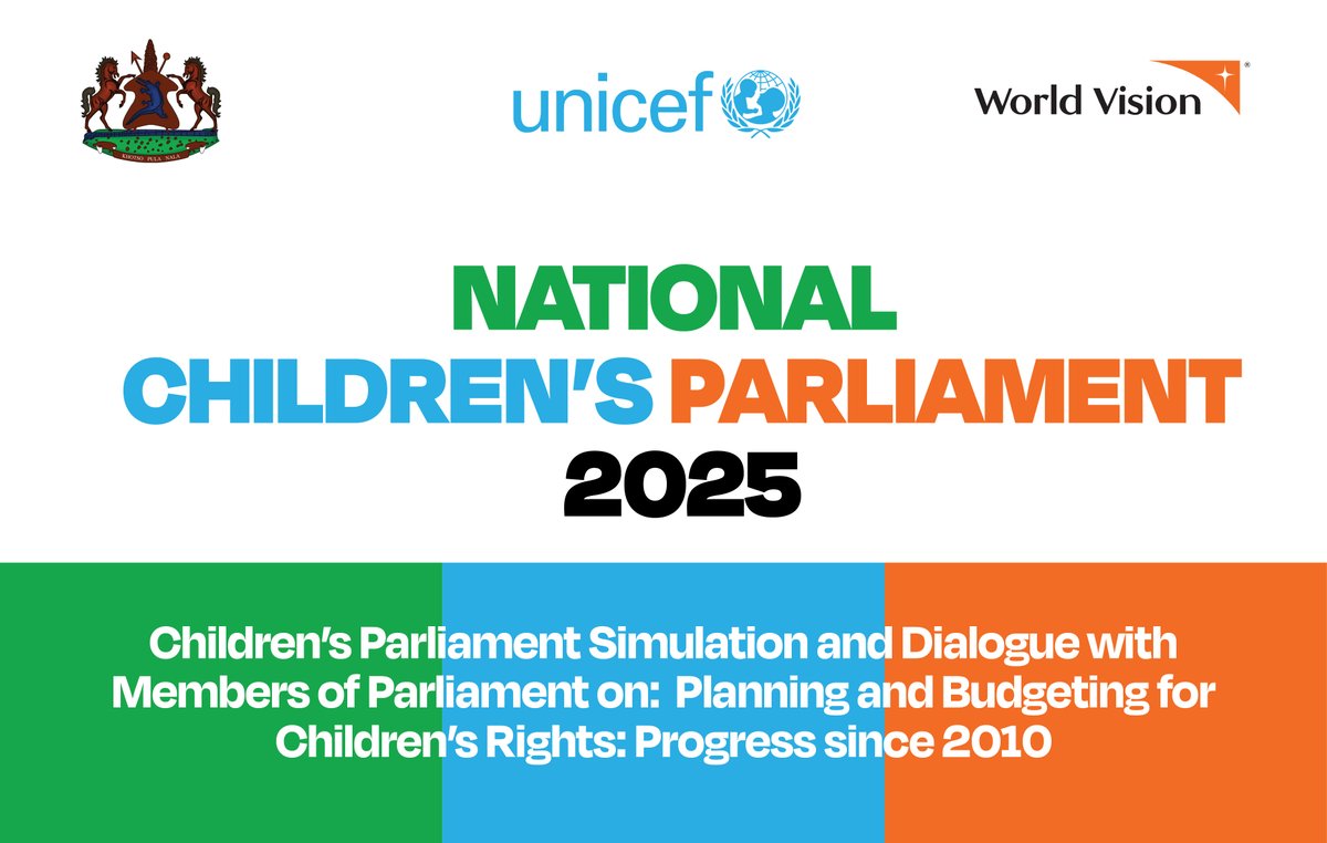 WorldvisionLS's tweet image. 👑 HRH Princess Senate Seeiso at #ChildParliament:
“Children deserve to be heard, protected, educated &amp;amp; given real opportunities to thrive.”
She urges leaders to listen attentively to children and act on their concerns.
Let’s put children first! 💬👧🏾🧒🏼
#Lesotho #ChildRights