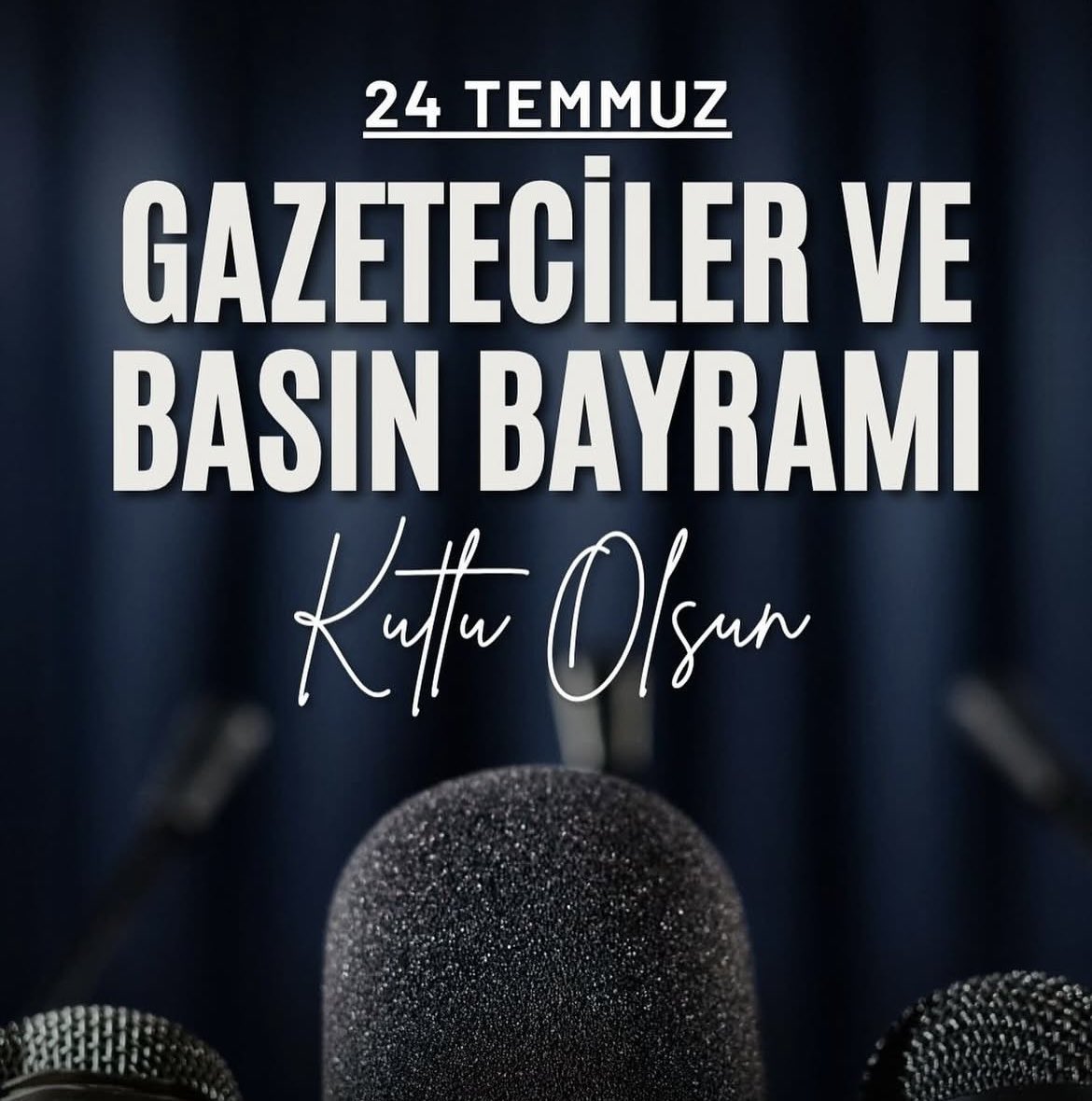 İlkeli, tarafsız, sorumlu Gazetecilik anlayışı içerisinde gece-gündüz ayırt etmeksizin haber peşinde koşan tüm cesur emekçi meslektaşlarım ve özellikle haber yaptığı için tutuklu bulunan Gazeteci dostlarım Bayramımız Kutlu olsun... #24temmuzgazetecilervebasınbayramı ✍️🎤