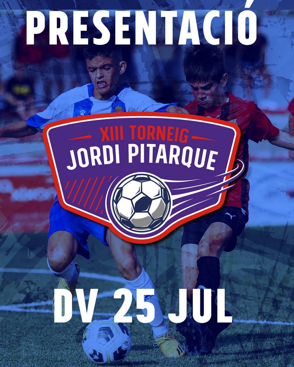 ⚽ Us esperem a la presentació del XIII Torneig Jordi Pitarque 

📆 Divendres, 25 juliol del 2025

📍 Plaça González Isla de l'Ampolla

🕗 20h