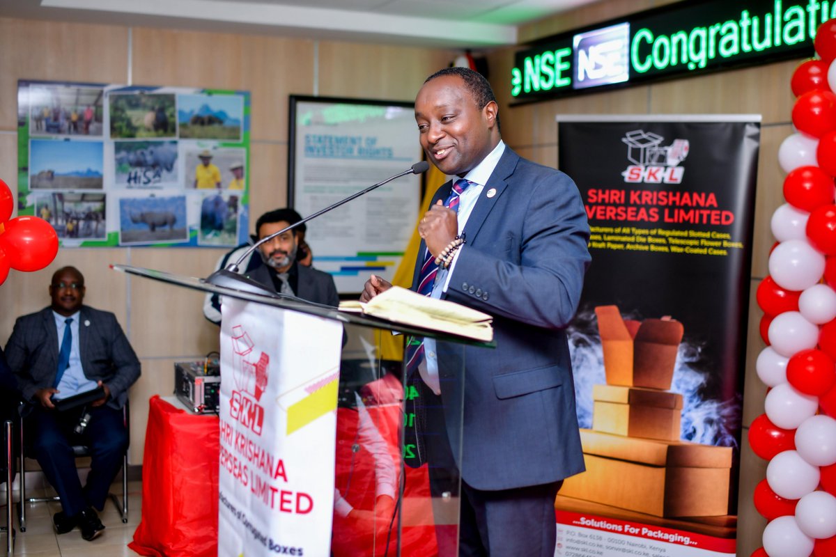 This morning, the <a href="/NSE_PLC/">NSE PLC</a>  marked a significant milestone with the listing by introduction of Shri Krishana Overseas (SKL) Ltd on the Small and Medium Enterprises (SME) Market Segment. SKL has listed 50.5 million ordinary shares at an offer price of Kshs. 5.90.

This listing