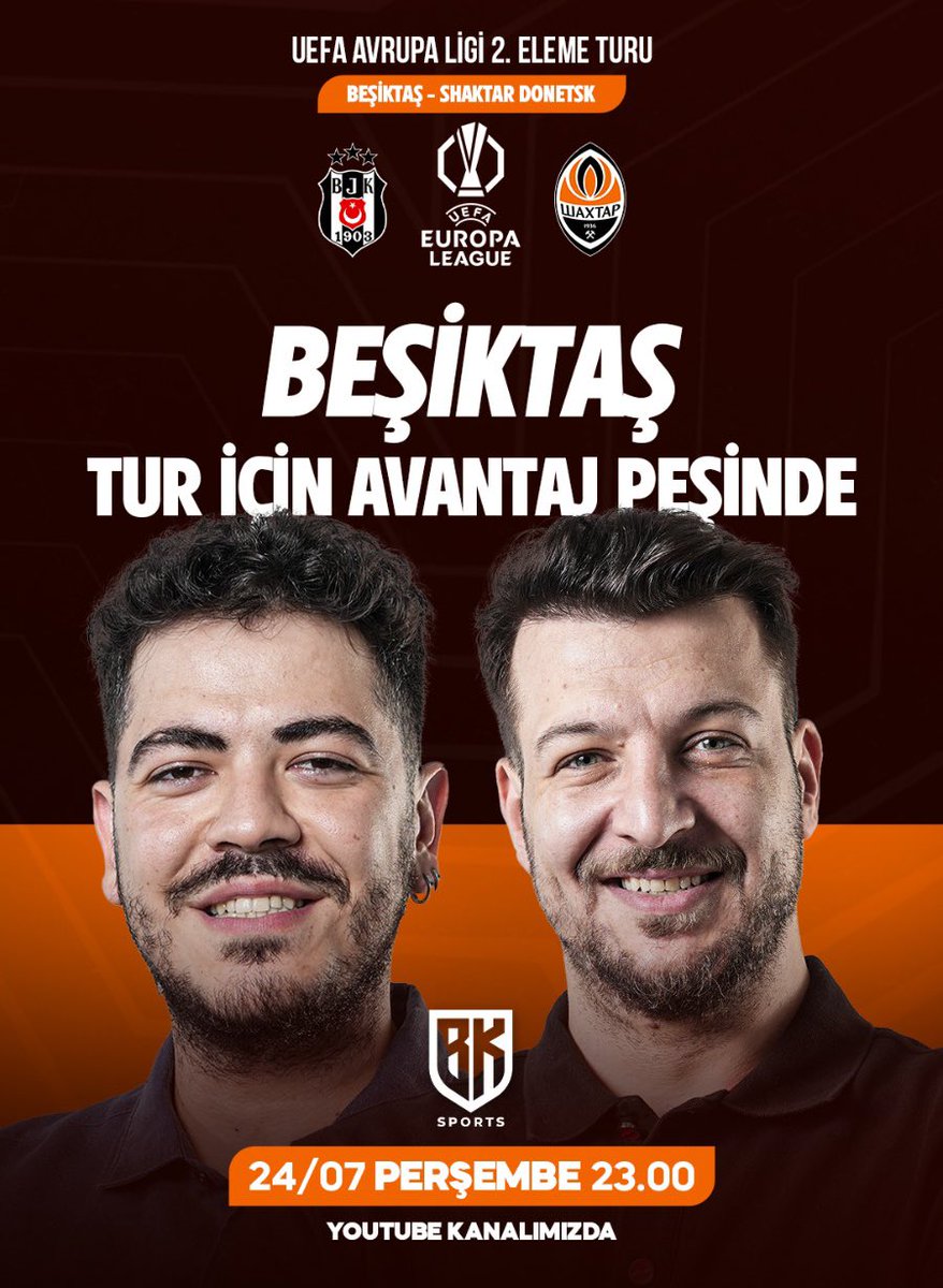 BK Sports (@bksportstv) on Twitter photo Beşiktaş - Shaktar Donetsk maçından hemen sonra <a href="/Oguzoztrr/">Oğuz Öztürk</a> ve <a href="/BatuhanKrdnzz/">Batuhan Karadeniz</a> ile birlikte BK Sports’da yayındayız.
Kanala ulaşmak için: cutt.ly/bksports Beşiktaş - Shaktar Donetsk maçından hemen sonra <a href="/Oguzoztrr/">Oğuz Öztürk</a> ve <a href="/BatuhanKrdnzz/">Batuhan Karadeniz</a> ile birlikte BK Sports’da yayındayız.
Kanala ulaşmak için: cutt.ly/bksports